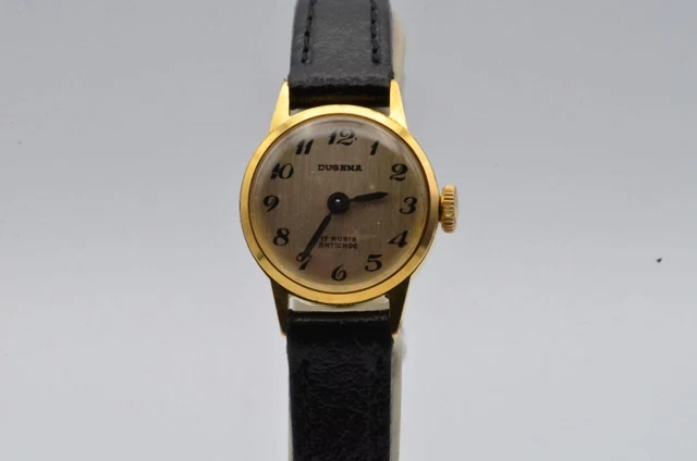 Dugena Orologio Donna Acciaio 20MM Carica Manuale Vintage Raro da Polso Bello 6