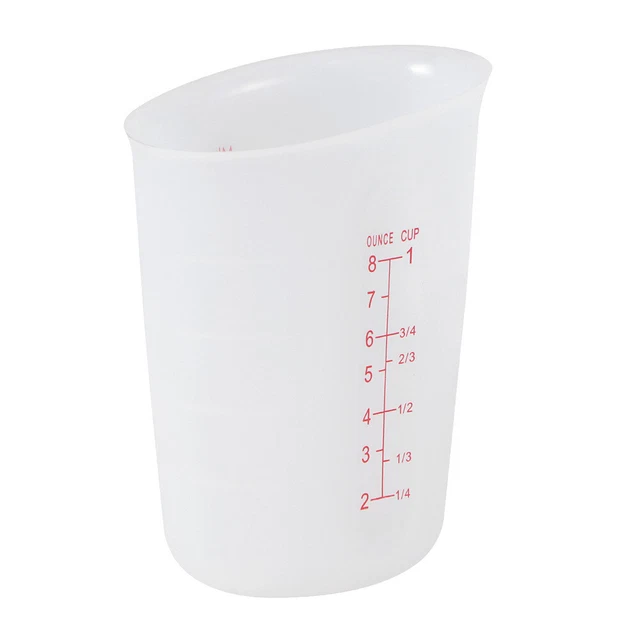 Vaso medidor de silicona con vasos mezcladores flexibles Graduados Cups para fundición de resina epoxi