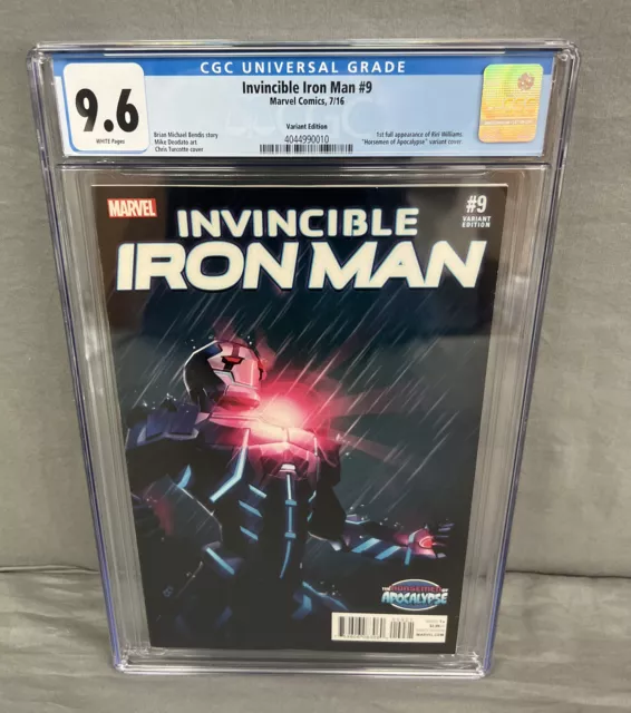 Invincible Iron Man #9 CGC 9.8 Turcotte Variant 1st Appearance Riri 1:10