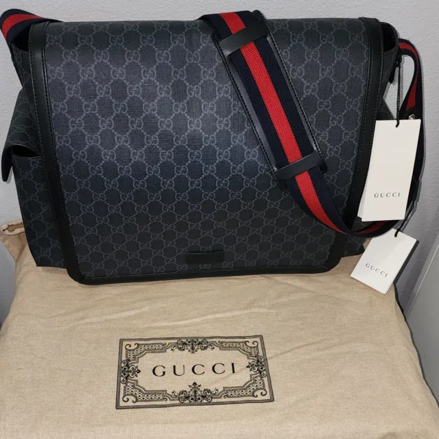 GUCCI GG SUPREME DIAPER BAG With CHANGING PAD