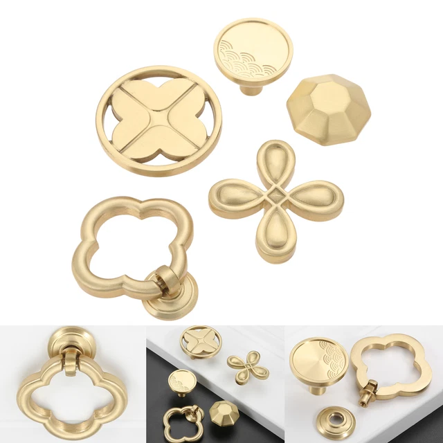 1X Gold Knob Pull Handle Door Cabinet Drawer Cupboard Wardrobe Closet Home Decor