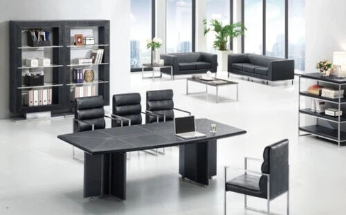 Design Table de Conférence + Classeur 3tlg. Set pour Réunions Besprechungs Neuf