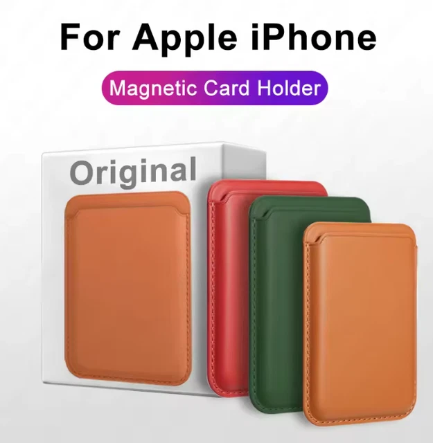 Portafoglio Mag Safe Custodia In Pelle Magnetica Per IPhone 14 Plus Con Custodia In Pelle Premium MagSafe Oil Wax Marrone Scuro Custodia Per Iphone - Foto 12