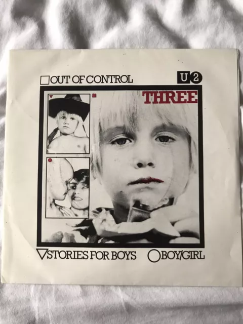 U2 Three Out Of Control Limited Ed Ireland Irish Cbs 7" Yellow Vinyl 1982 Rare