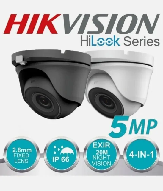 HiLook By HikVision THC-T150-M 5MP TVI Mini Turret Camera 2.8mm Full HD