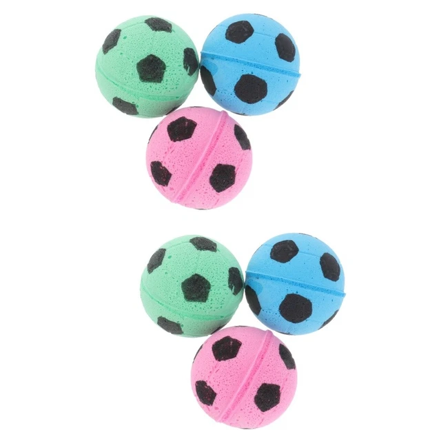 6 pezzi divertente tela calcio giocattolo creativo bicolore