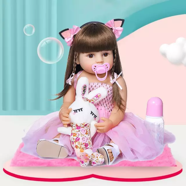 Silicone Princess Newborn Babies Doll Kids Reborn Toddler Child Play House Game