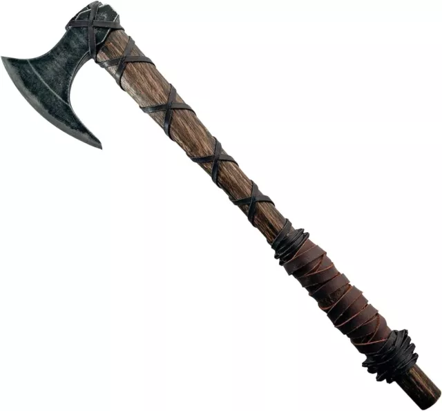 Viking Axe Handmade Carbon Steel Ragnar Lothbrok Hunting Battle Ready Axe Gift F