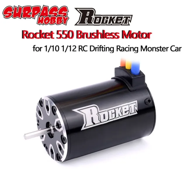 SURPASS ROCKET 550 Brushless Motor 4300/3800/2600/1400KV for 1/10 RC Car 4WD