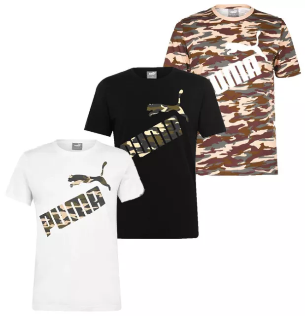 PUMA Herren Camo Logo QT T-Shirt Gr. S M L XL 2XL Shirt Tee Sn02 neu