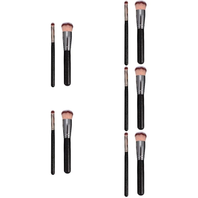 10 PIEZAS Maquillaje - Cepillos Base Sintética Polvo Corrector Self