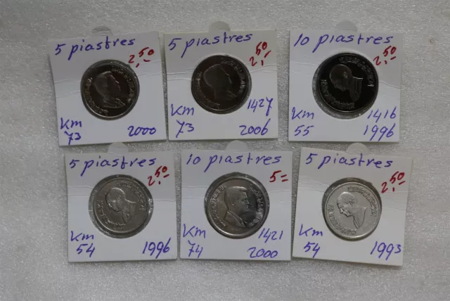 Jordan - 5 +10 + Piatres - 6 Coins Lot B49 #800