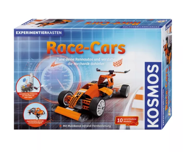 Kosmos Experimentierkasten Race-Cars | Modellbaukasten für Kinder ab 8 Jahre