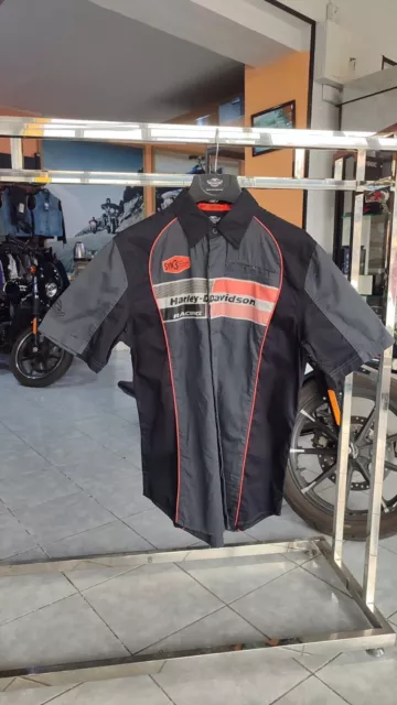 Harley-Davidson Men's SYN3 Colorblocked Short Sleeve Shirt 96172-16VM Small Size