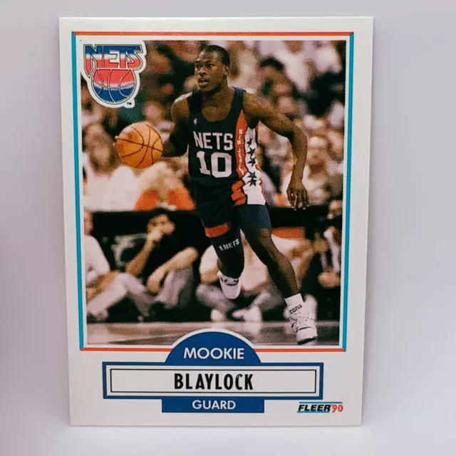 Fleer 90 NBA Basketball Card #117 Mookie Blaylock - Brooklyn Nets