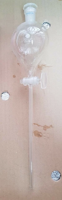Vintage anni 70/80 Ampolla da laboratorio chimica fisica ORIGINALE come nuova