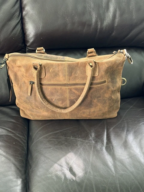 distressed leather crossbody travel bag ted baker london