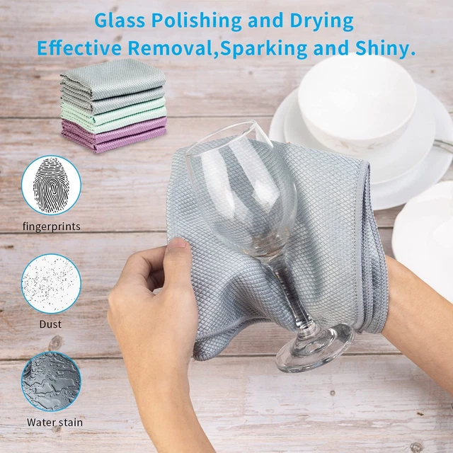 Fish Scale Streak Free Miracle Cleaning Cloth Easy Clean Nanoscale,Microfiber Wi 3