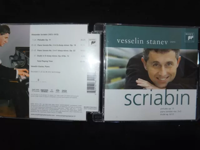 Cd Scriabin / Preludes / Piano Sonatas / Etudes / Stanev / Super Audio Cd /