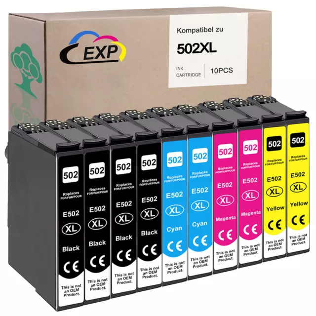 XL Patronen für Epson 502XL WF 2860 2865 Expression Home XP 5100 5105 5155 5150