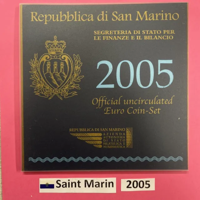 Coffret BU Saint-Marin 2005 🇸🇲+ 5 Euro Argent