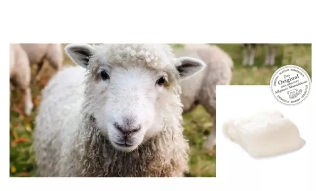 Heilwolle 100g aus 100% Schafschurwolle - Ohrenwolle, Babypflege - Allgäu 2