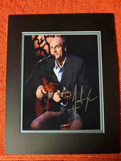 James Taylor, Music ICON,  autographed 8x10  photo, matted to 11x14 frame!!