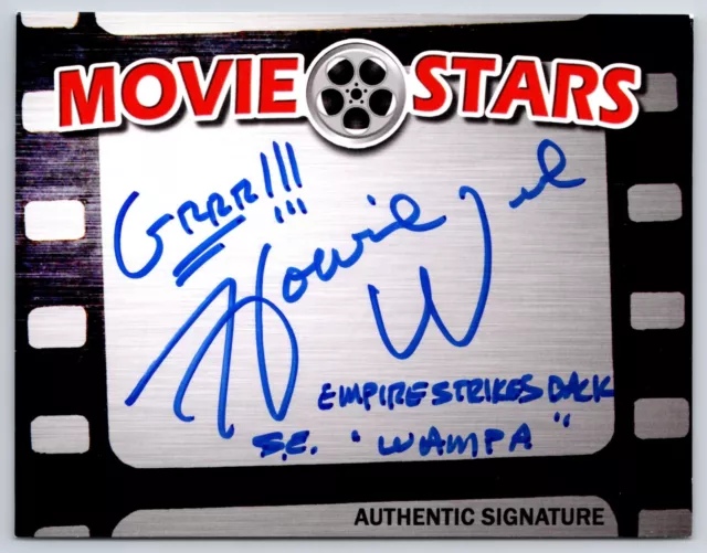 Howie Weed Authentic Autographed Signed Legendary Movie Stars Signature Card