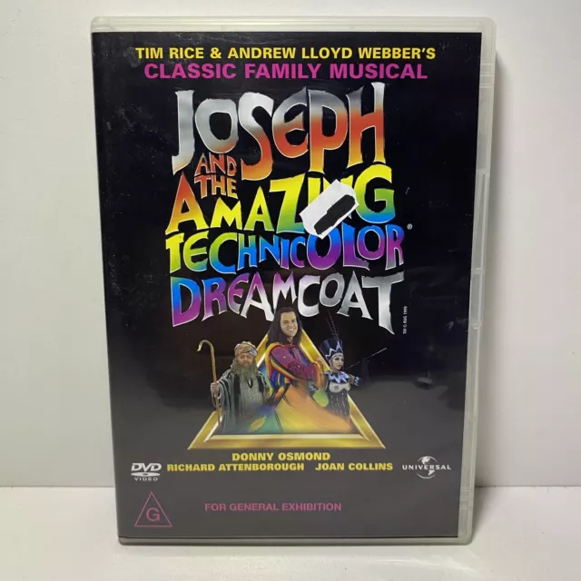 Joseph And The Amazing Technicolor Dreamcoat - DVD Movie Region 4, 1999 - VGC
