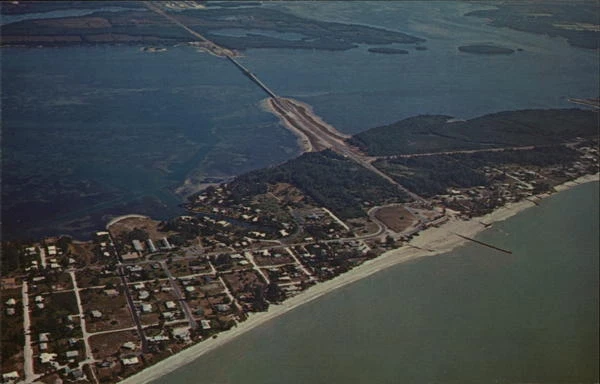 Anna Maria Island,FL Aerial View of Island Manatee County Florida Postcard