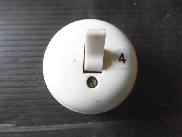 Bouton Interrupteur Céramique Vintage Rond - Élégant Et Universel Pour Lampes Et Maisons