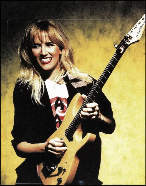 Jennifer Batten Signature Washburn electric guitar 2008 pin-up photo print