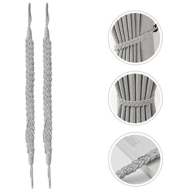 2pcs curtain tie hooks corde tissée rideau tieback salon de la fenêtre universe