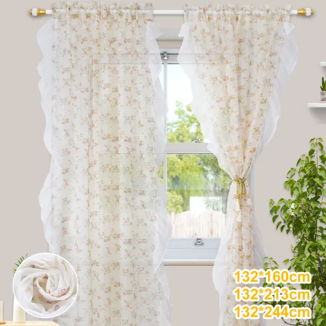 Gardinen Transparent Voile Vorhang Spitze Vorhänge Wohnzimmer Fenster Dekoschal