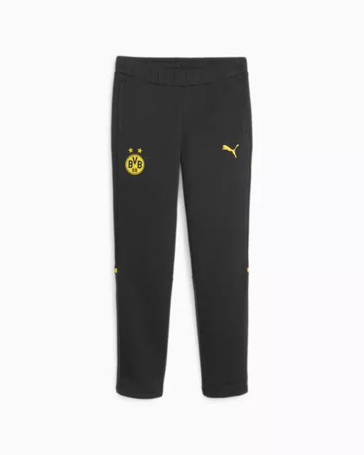 Borussia Dortmund 09 Puma Pantalon De Survêtement Pants Hose Noir HOMME Coton