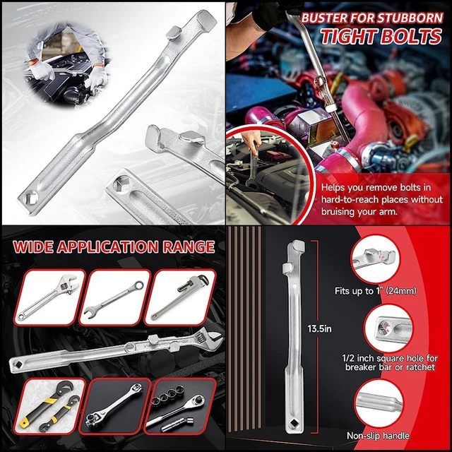 WRENCH EXTENDER TORQUE Multiplier Wrench Extension for Breaker Bar