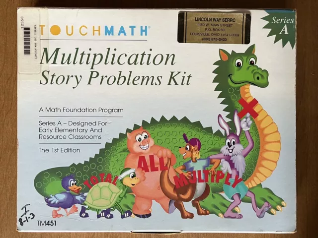 TouchMath Multiplication Story Problems Kit TM451 Series A 1st Ed No Flash Cards