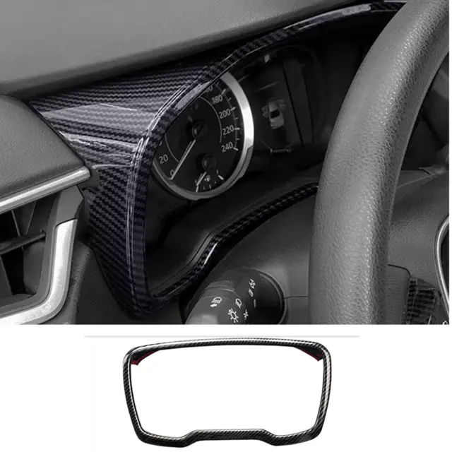 Carbon fiber ABS Dashboard decor frame Trim For Toyota Corolla 2019-2023