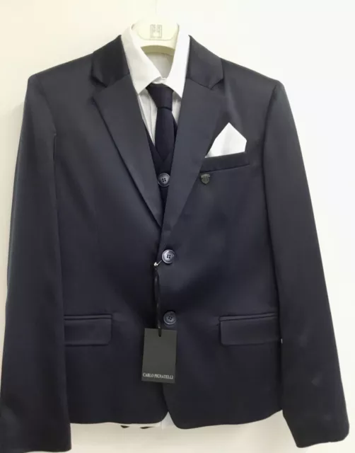 Abito Completo Vestito Set Cerimonia Elegante Paggetto Carlo Pignatelli Bambino