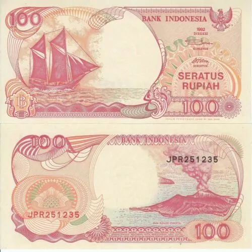 100 SERATUS RUPIAH 1992 - INDONESIA - WORLD PAPER MONEY 127/a - FDS UNC -