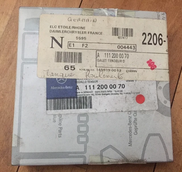 Neuf New Galet Tendeur Ref A 1112000070 Mercedes Benz Classe C, Clk, E @ N2092 2