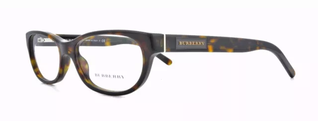 New BURBERRY BE2106 B2106 3002 53mm Brown Havana Eyeglasses Frames Italy