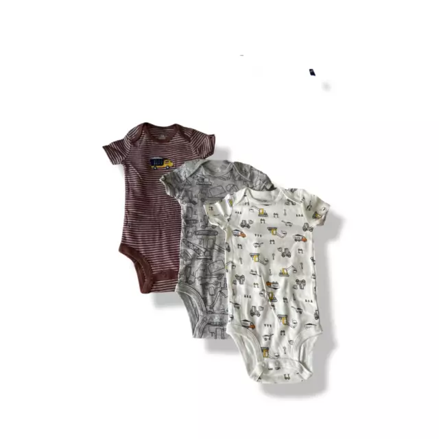 Baby/Toddler- Boys - 3 Pack Baby Grows Vests Set - UK Seller -  12-18 months