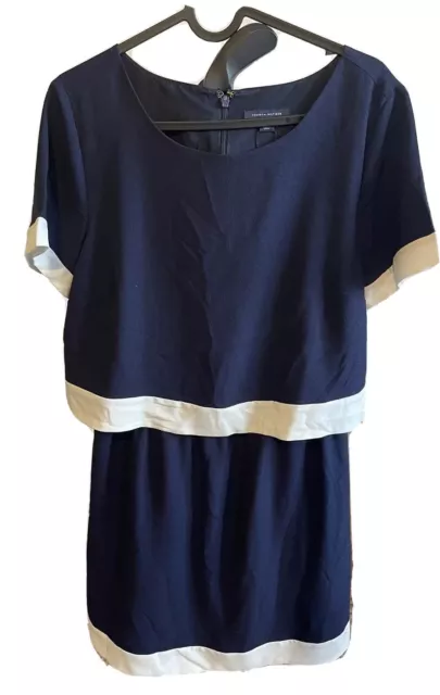 Genuine Tommy Hilfiger Dress Size 10-Navy & White