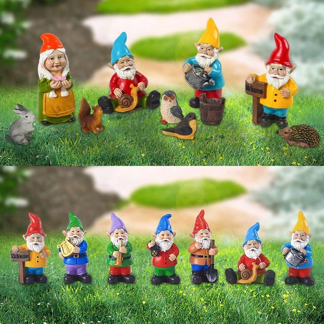 Rabbit Squirrel Resin Decoration Dwarf Figurines Garden Gnomes Outdoor
