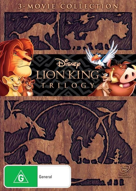 THE LION KING Trilogy Triple Pack Region Free Movies Kids