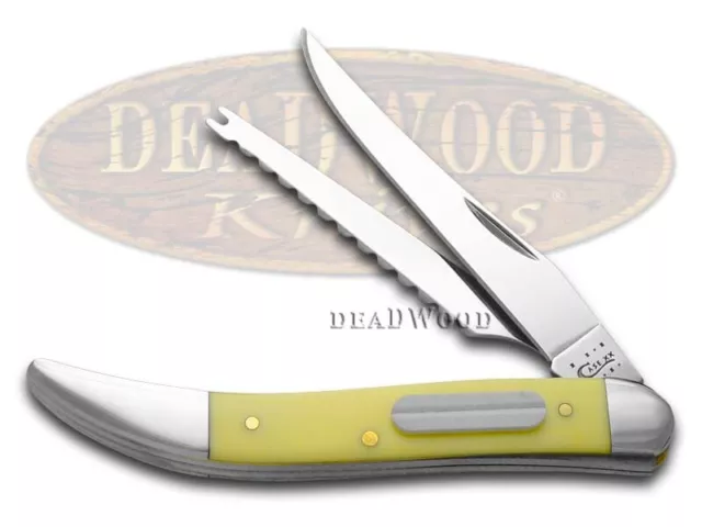 CASE XX 6024 Yellow Synthetic Fishing Knife & Clatter Shad Lure Gift Set w/  Tin $59.99 - PicClick