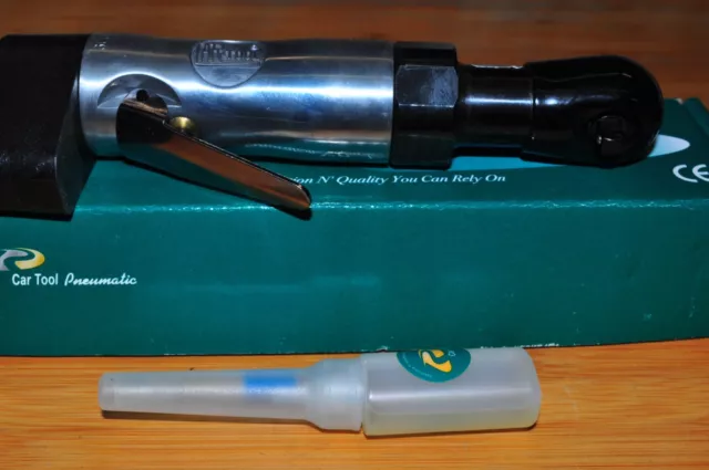 1/4" Dr Stubby Air Ratchet 230 RPM Car Tool Pneumatic EARS-2210 Vacula 7-1/2" 2