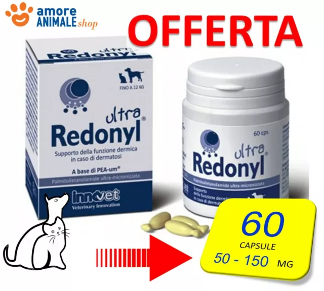 Innovet REDONYL ULTRA  60 capsule da 50 / 150 Mg per CANI e GATTI con Dermatiti