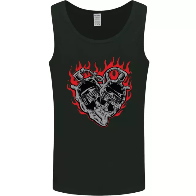 Gilet Biker Heart Moto da Uomo Motocicletta